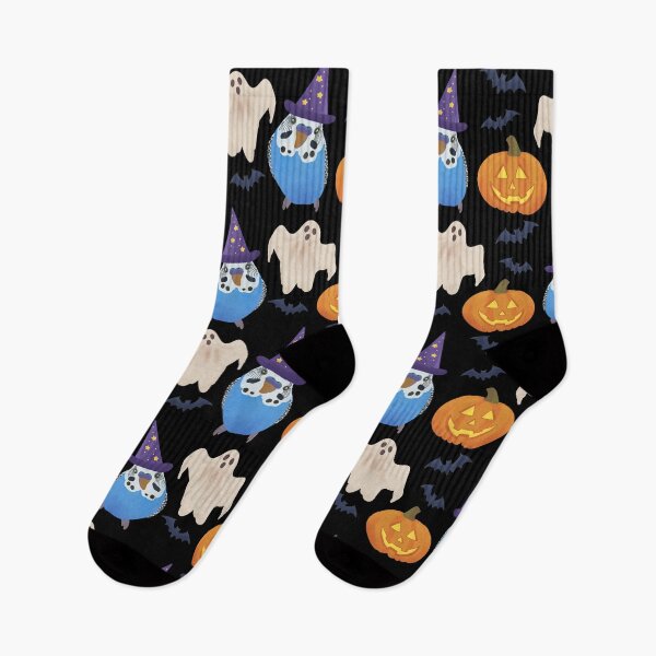 Item preview, Pattern of Blue Budgie and Halloween Decor designed and sold by FandomizedRose.