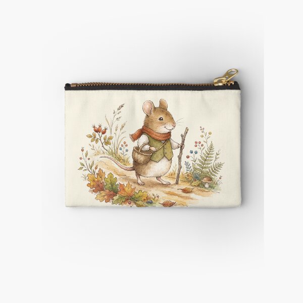 Item preview, Vintage Watercolor Field Mouse Walking in Autumn - Classic Storybook Art designed and sold by Pasteltone.