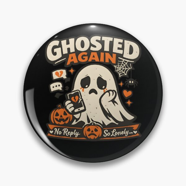 Item preview, Ghosted Again Funny Sad Ghost Halloween Shirt designed and sold by Blebaylem.
