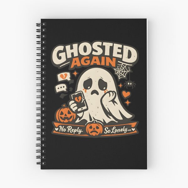 Item preview, Ghosted Again Funny Sad Ghost Halloween Shirt designed and sold by Blebaylem.