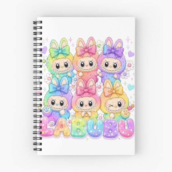 Item preview, Cute Rainbow Pastel Labubu Characters Squad Art designed and sold by AesthinkArt.