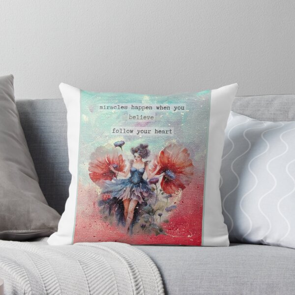 Item preview, Poppy Fairy Inspirational miracle quote designed and sold by Saraswati108.