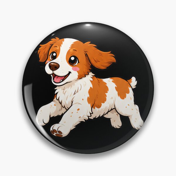 Item preview, Cute Brittany Dog stickers and apparel design designed and sold by rafaeltto.