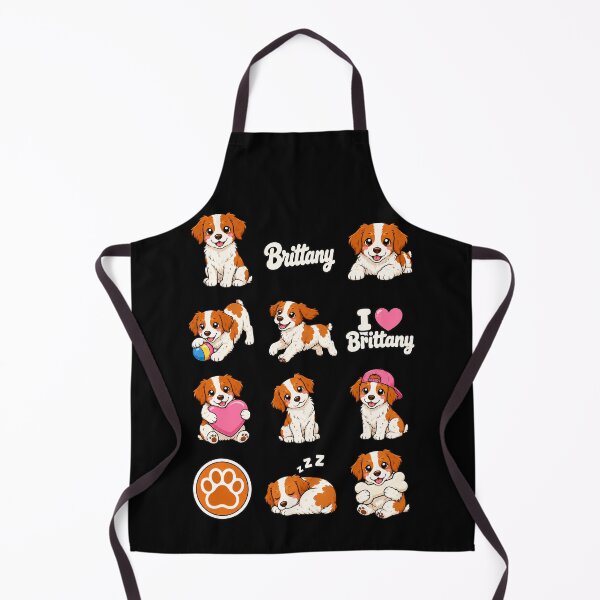 Item preview, Cute Brittany Dog stickers and apparel design designed and sold by rafaeltto.