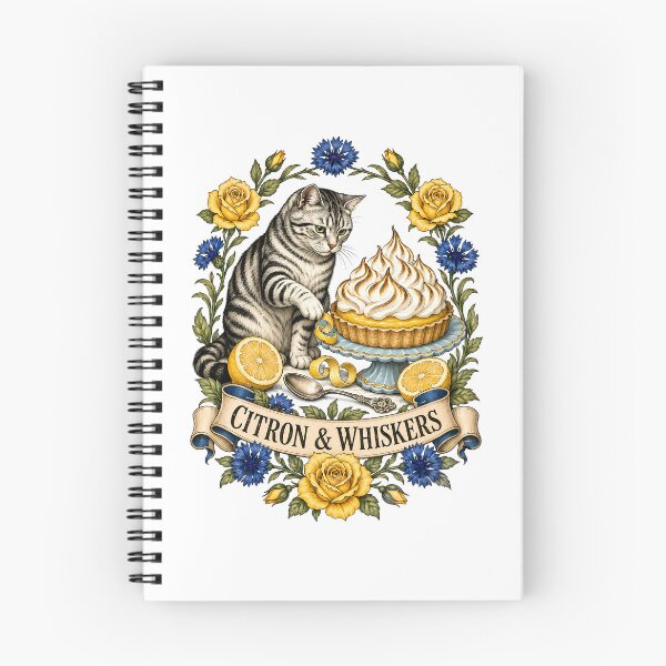 Item preview, Lemon Whiskers Lemon Tart Cat Art designed and sold by Old's Cool Cat Studio.