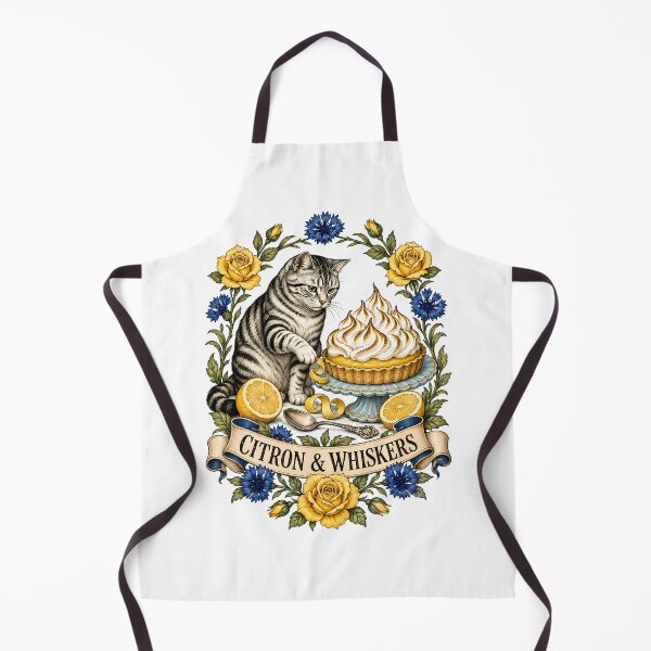 Item preview, Lemon Whiskers Lemon Tart Cat Art designed and sold by Old's Cool Cat Studio.