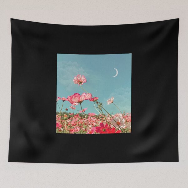 Item preview, Pink Flowers Moon Field designed and sold by terrencev.