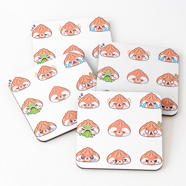 Item preview, Red Panda dumpling sticker pack designed and sold by BigfeetLittlepaws.