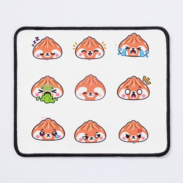Item preview, Red Panda dumpling sticker pack designed and sold by BigfeetLittlepaws.