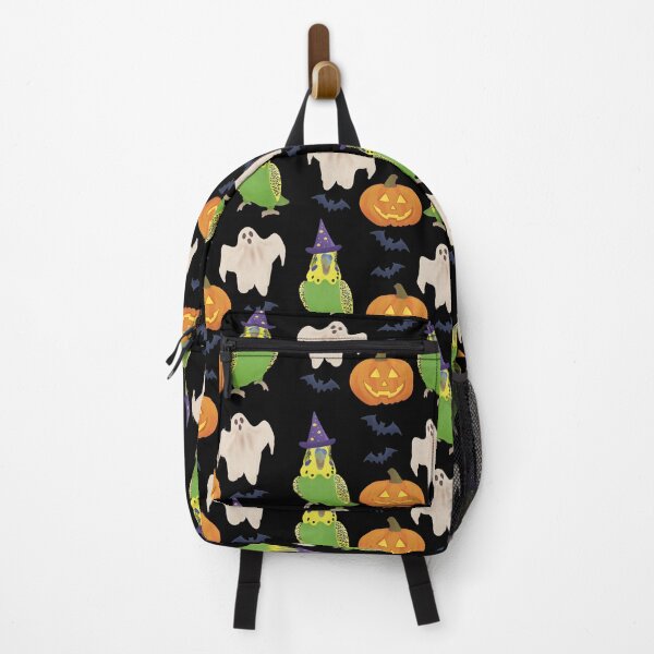 Item preview, Pattern of Green Budgie and Halloween Decor designed and sold by FandomizedRose.