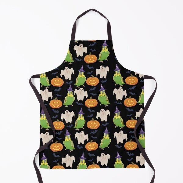 Item preview, Pattern of Green Budgie and Halloween Decor designed and sold by FandomizedRose.