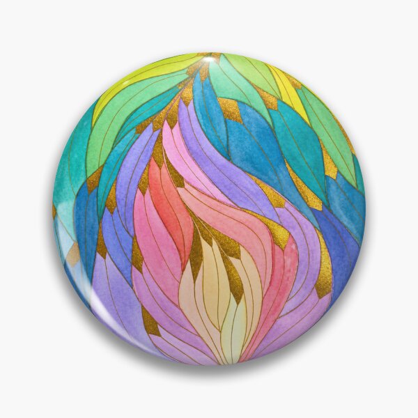 Item preview, Chromatic Bloom, Colourful Leaf Mandala designed and sold by ArithraStudio.
