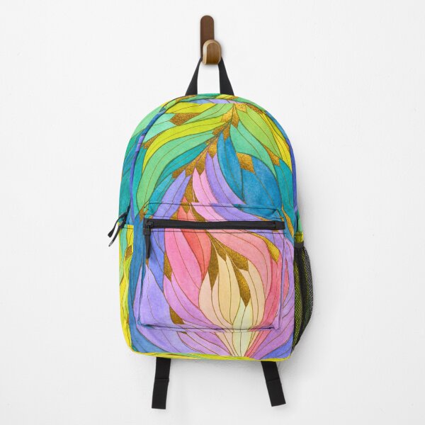 Item preview, Chromatic Bloom, Colourful Leaf Mandala designed and sold by ArithraStudio.