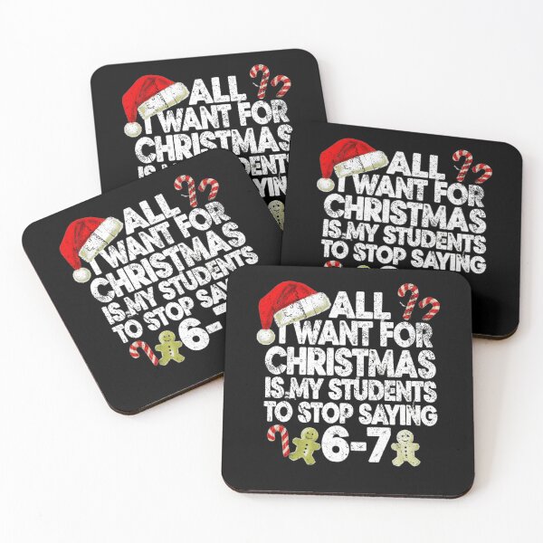 Item preview, All I Want For Christmas Teacher Funny School Meme Design designed and sold by Machomanshop.