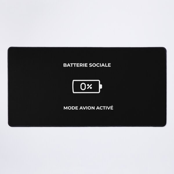 Item preview, Social Battery 0% - Airplane Mode Enabled - Humor designed and sold by LaFabriqueVibes.