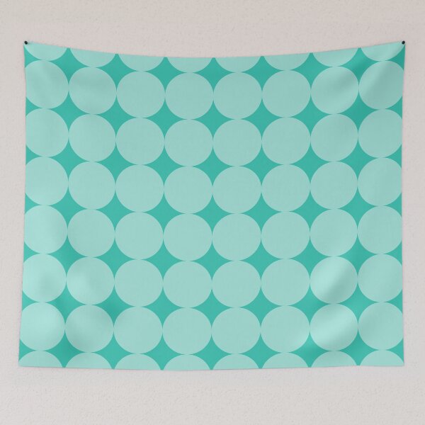 Item preview, Vintage Atomic Circles – Minimalist 60s Geometric Circle Pattern | Teal designed and sold by Frohyou.