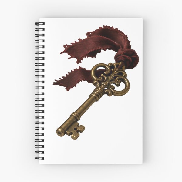 Item preview, Vintage Antique Brass Key with Crimson Ribbon designed and sold by aysenism.