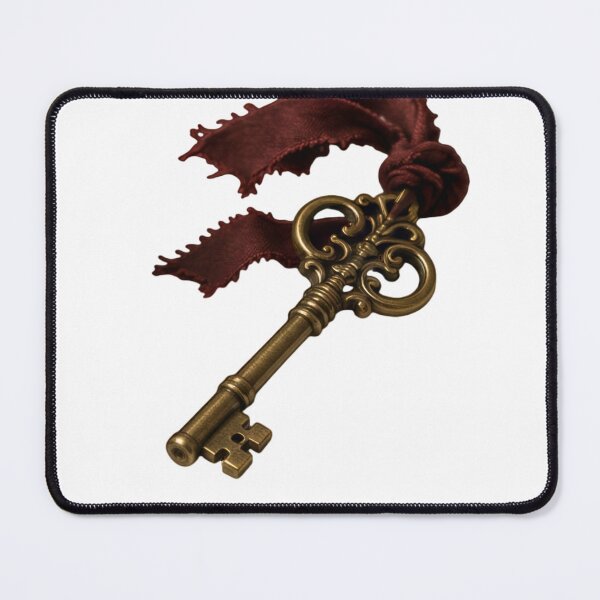 Item preview, Vintage Antique Brass Key with Crimson Ribbon designed and sold by aysenism.