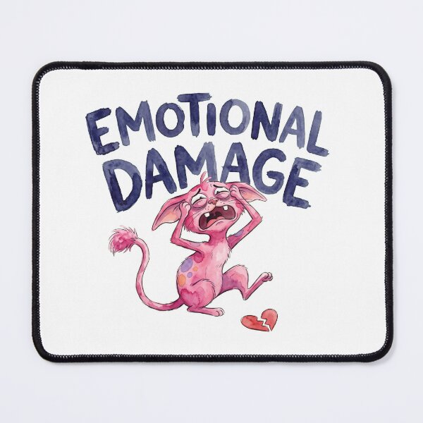 Item preview, Emotional Damage Pink Cat designed and sold by septii.