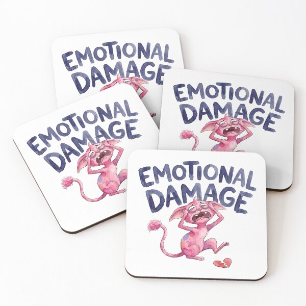 Item preview, Emotional Damage Pink Cat designed and sold by septii.