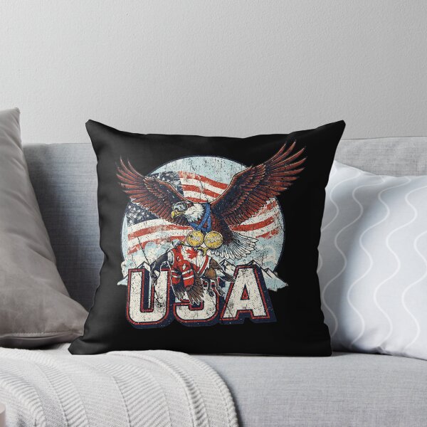 Item preview, Funny USA Ice Hockey Eagle designed and sold by Machomanshop.