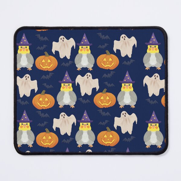 Item preview, Pattern of a Cockatiel and Halloween Decor designed and sold by FandomizedRose.