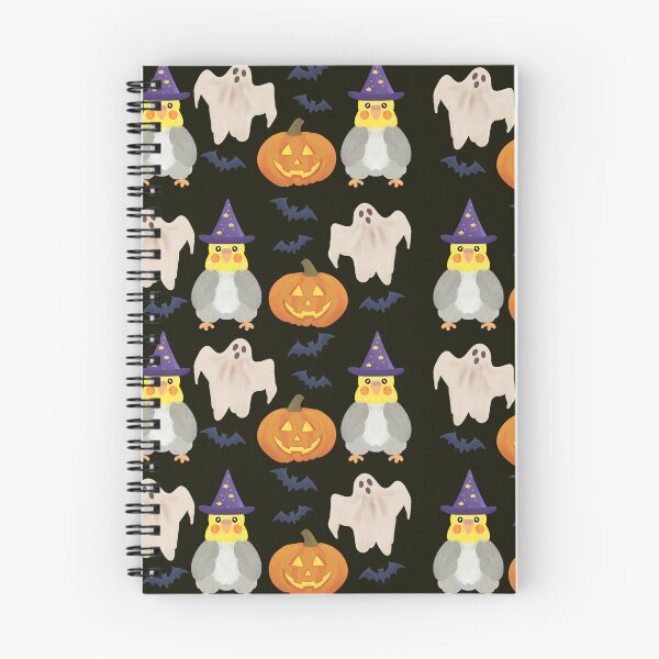 Item preview, Pattern of a Cockatiel and Halloween Decor designed and sold by FandomizedRose.