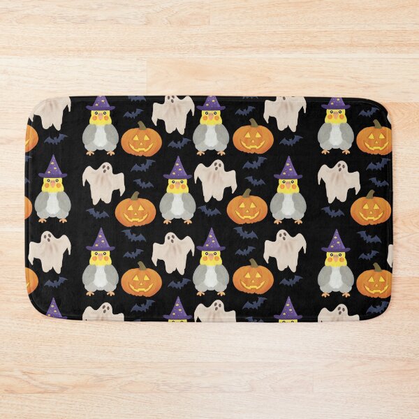 Item preview, Pattern of a Cockatiel and Halloween Decor designed and sold by FandomizedRose.