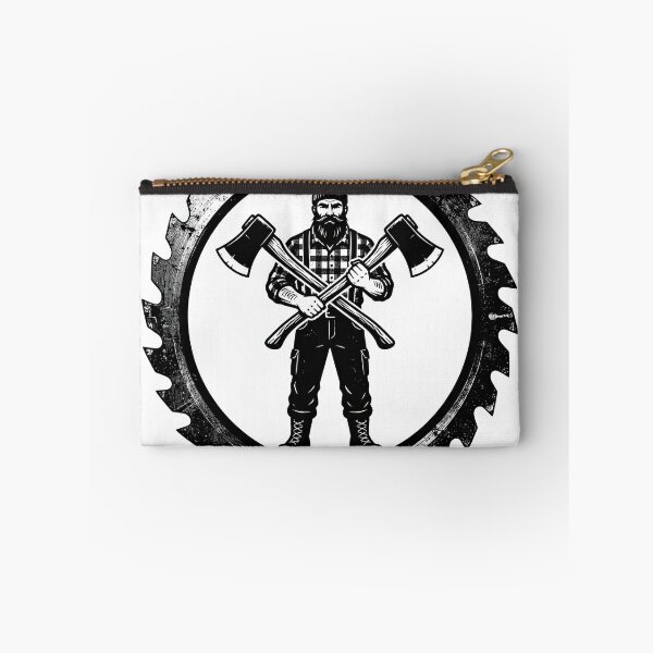 Item preview, Rugged Bearded Lumberjack Crossed Axes Saw Blade designed and sold by Rahat3344.