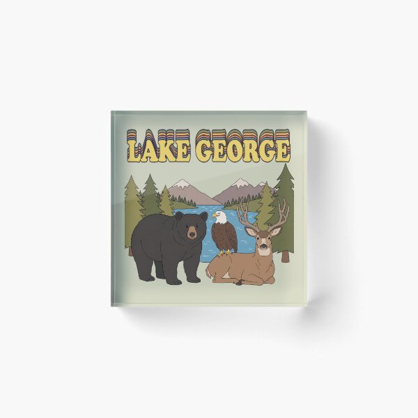 Item preview, Retro Lake George New York Wildlife Adirondacks  designed and sold by Milasneeze.