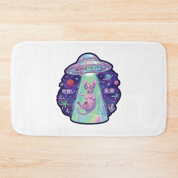 Item preview, Sphynx Cat Outer Space UFO Alien Funny Cute Art designed and sold by Arc2020.