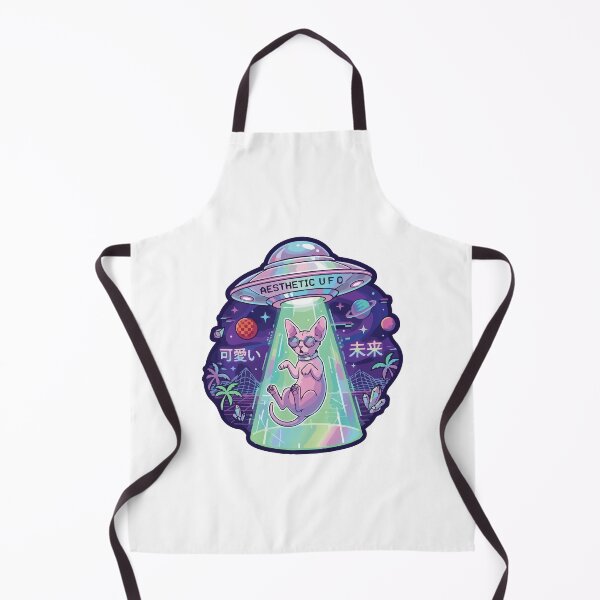 Item preview, Sphynx Cat Outer Space UFO Alien Funny Cute Art designed and sold by Arc2020.