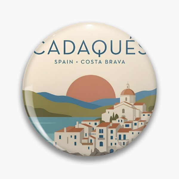 Item preview, Cadaques Spain Vintage Travel Poster - Minimalist Costa Brava Art Print designed and sold by DuckOddity.