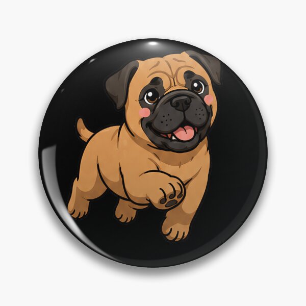 Item preview, Cute Bull Mastiff stickers and apparel design designed and sold by rafaeltto.
