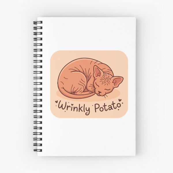 Item preview, Sphynx Cat Wrinkly Potato Funny Hairless Cat Quote designed and sold by Arc2020.