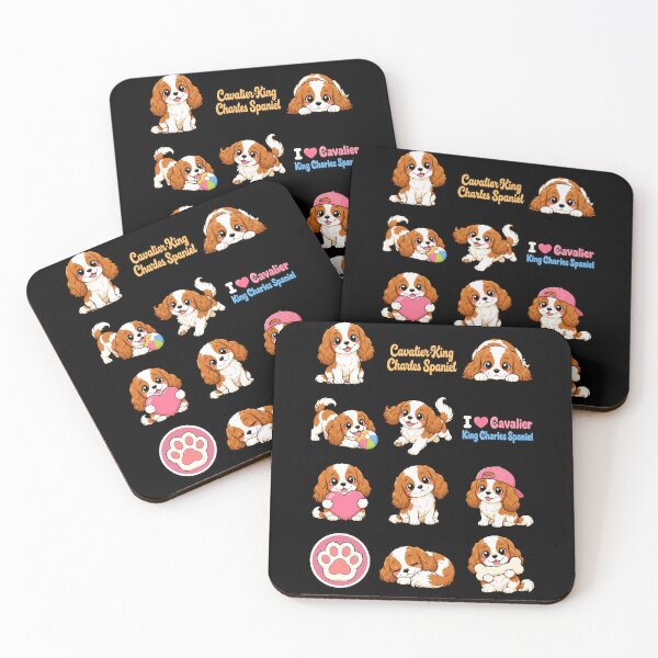 Item preview, Cute Cavalier King Charles Spaniel stickers and apparel design designed and sold by rafaeltto.