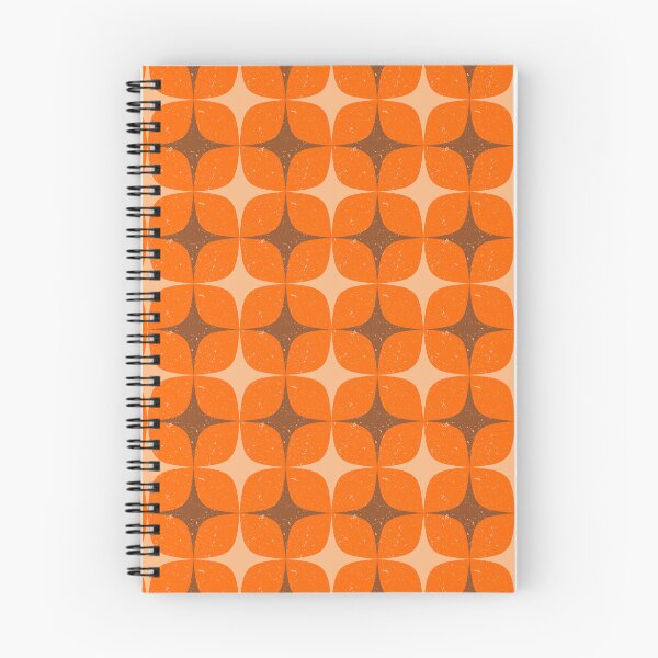 Item preview, Retro Atomic Petal Grid – Distressed Mod Geometric Pattern | Orange designed and sold by Frohyou.