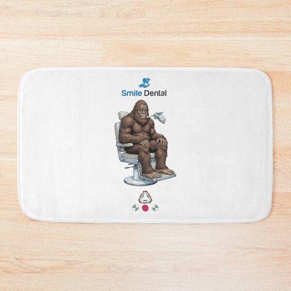 Item preview, Nervous Bigfoot at the Dentist - Funny Sasquatch Cryptid Cartoon designed and sold by Whimsy Trail Co.