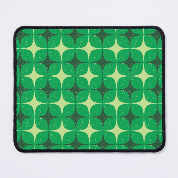 Item preview, Retro Atomic Petal Grid – Distressed Mod Geometric Pattern | Green designed and sold by Frohyou.