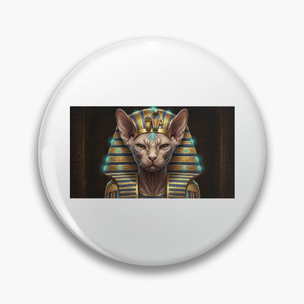 Item preview, Regal Ancient Egyptian Sphynx Cat Pharaoh Art designed and sold by Arc2020.