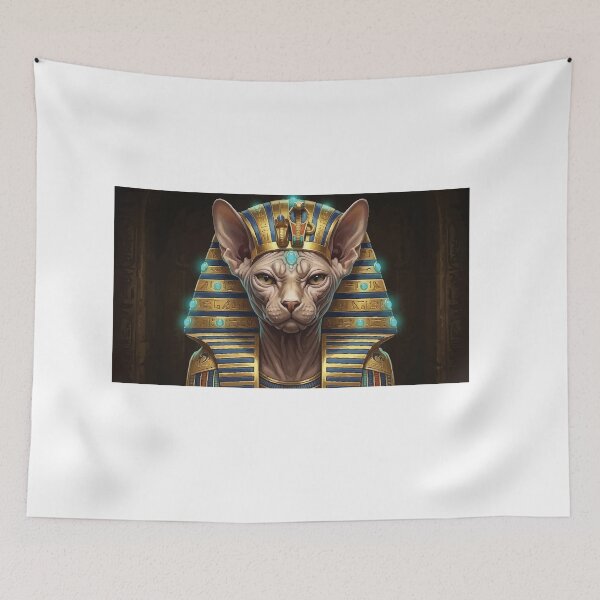 Item preview, Regal Ancient Egyptian Sphynx Cat Pharaoh Art designed and sold by Arc2020.