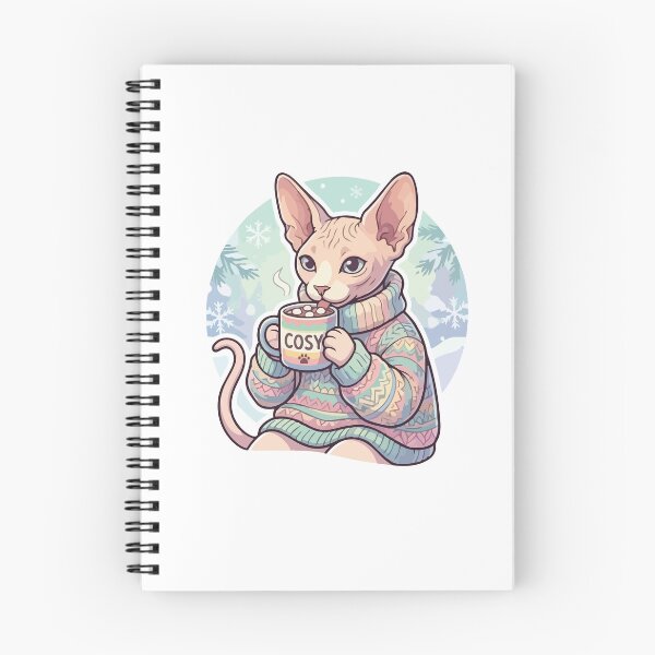 Item preview, Sphynx Cat Wearing Cozy Sweater Winter Humor designed and sold by Arc2020.