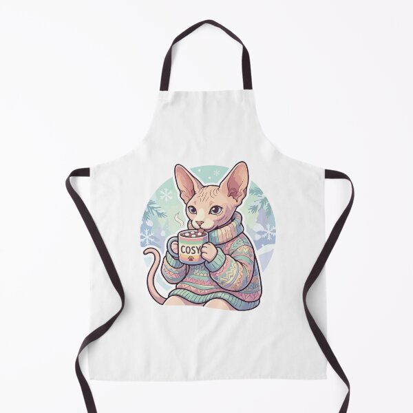 Item preview, Sphynx Cat Wearing Cozy Sweater Winter Humor designed and sold by Arc2020.