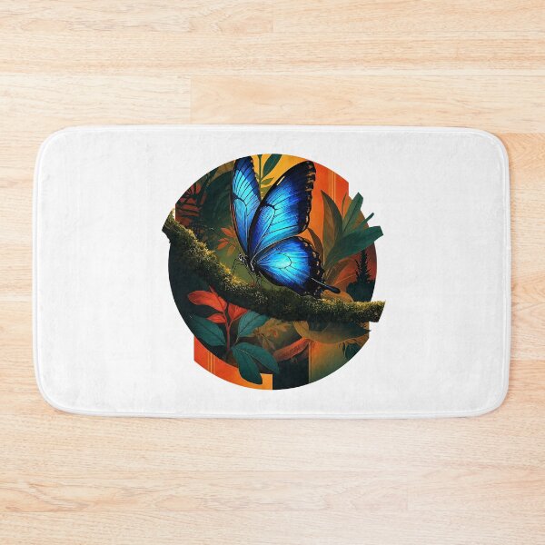 Item preview, Amazon Blue Morpho Butterfly – Tropical Contemporary Art designed and sold by BrazilArtShop.