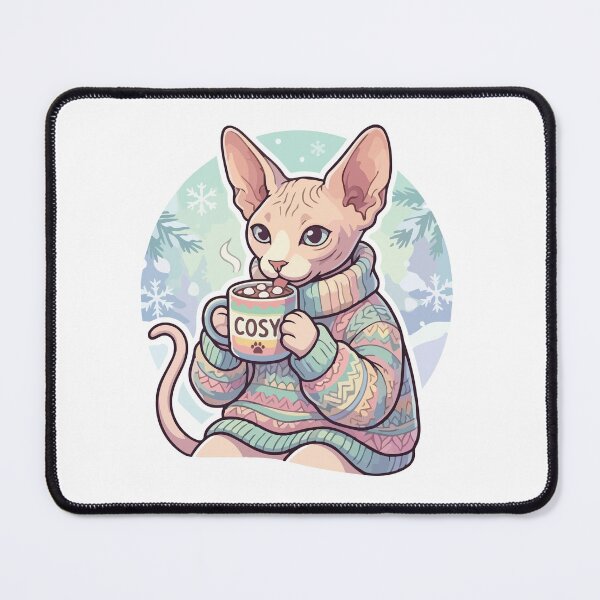 Item preview, Sphynx Cat Wearing Cozy Sweater Winter Humor designed and sold by Arc2020.