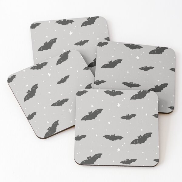 Item preview, Cute Grey Halloween Bat Pattern designed and sold by Flora-and-Fable.