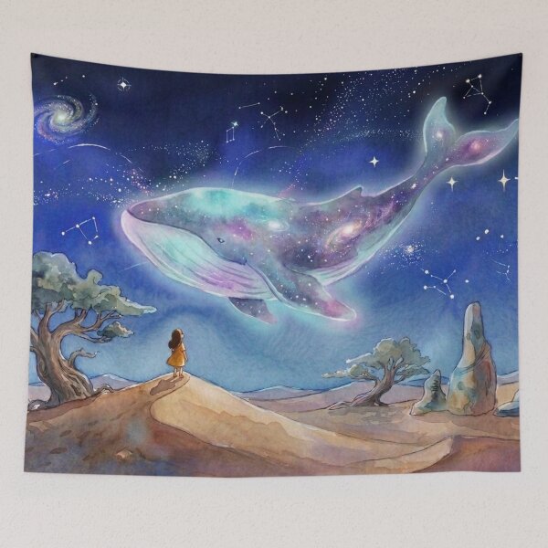 Item preview, Cosmic Whale Starry Night Sky designed and sold by Dreamic.Art.