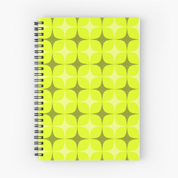 Item preview, Retro Atomic Petal Grid – Distressed Mod Geometric Pattern | Chartreuse designed and sold by Frohyou.