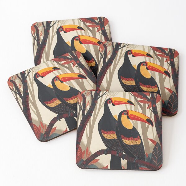 Item preview, Amazon Toucans – Contemporary Tropical Bird Art designed and sold by BrazilArtShop.