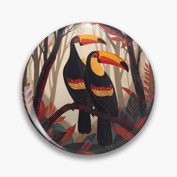 Item preview, Amazon Toucans – Contemporary Tropical Bird Art designed and sold by BrazilArtShop.